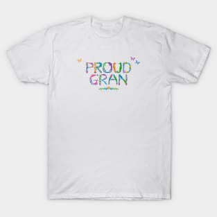 Proud Gran - Tropical wordart T-Shirt